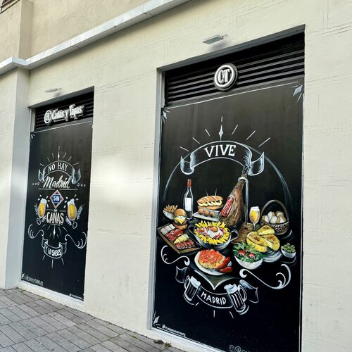 Mural de Cañas y Tapas Goya, Madrid